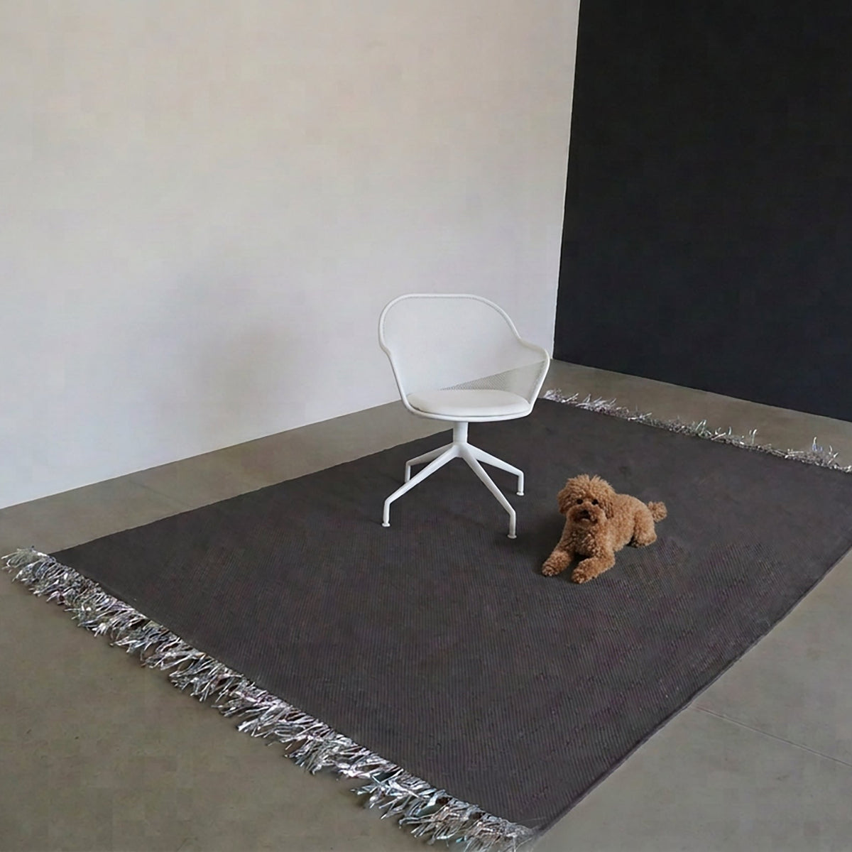 Candy Wrapper Rug_Classic_dark gray